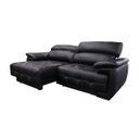 Ver imagem 4 de Sofá Retrátil e Reclinável de Couro Filipinas - 2,20M - Preto