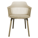 Ver imagem 2 de Cadeira Estofada de Jantar Marcela - Bege - 1