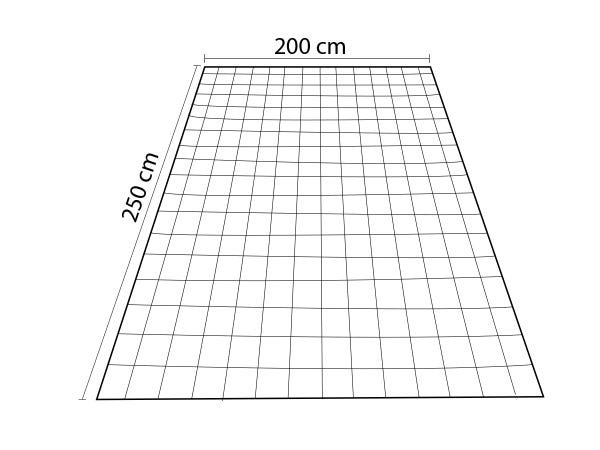 Tapete de Couro Tp2 Costurado e Forrado - Tons Escuros - 2,00 M x 2,50 M - 3