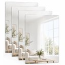 Ver imagem 1 de Espelho Decorativo Espelho Adesivo Retangular Adesivo para Quarto Espelhado Yeet 4 Unidades
