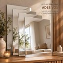 Ver imagem 7 de Espelho Decorativo Espelho Adesivo Retangular Adesivo para Quarto Espelhado Yeet 4 Unidades