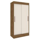 Ver imagem 2 de Guarda-Roupa 2 Portas Correr 2 Gavetas Milano Multimóveis CR4143 Nogueira/Off White