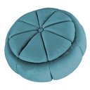 Ver imagem 3 de Puff da Vinci 65 Cm Suede Slk Decor Vermelho Amara Azul Turquesa