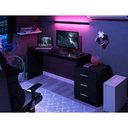 Ver imagem 4 de Mesa Gamer de Computador Escrivaninha Quarto Drx 5000 - Preto