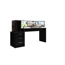 Ver imagem 2 de Mesa Gamer de Computador Escrivaninha Quarto Drx 5000 - Preto