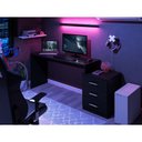 Ver imagem 4 de Mesa Gamer de Computador Escrivaninha Quarto Drx 5000 - Preto
