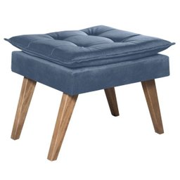 Poltrona Decorativa  Sala Recepção Escritório Opala com Puff Luxo - 2