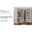 Ver imagem 2 de Guarda Roupa Canto 6 Gavetas, 4 Cabideiros Legno Crema