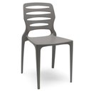 Ver imagem 1 de Cadeira para Cozinha Área Gourmet Jardim Empilhável Larsen P03 Basalto - Lyam Decor