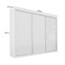Guarda-Roupa Casal 3 Portas 6 Gavetas Gold Bianchi Móveis - 4
