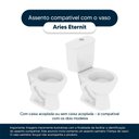 Ver imagem 4 de Assento Sanitário Soft Close Aries Preto para Vaso Eternit