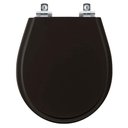 Ver imagem 1 de Assento Sanitário Soft Close Aries Preto para Vaso Eternit