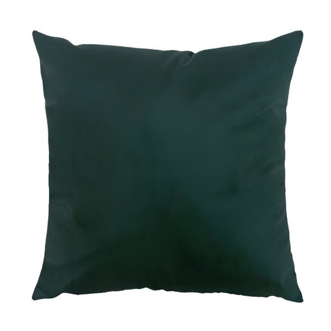 Capa para Almofada em Veludo Liso Quadrada 50x50 Verde Escuro