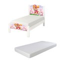 Ver imagem 2 de Cama Solteiro Infantil Adesivada com Colchão Conforto para Criança - Branco Sky