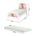 Ver imagem 3 de Cama Solteiro Infantil Adesivada com Colchão Conforto para Criança - Branco Sky