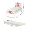 Cama Solteiro Infantil Adesivada com Colchão Conforto para Criança - Branco Sky - 3