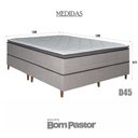 Ver imagem 4 de Colchão Queen Molas Ensacadas Vision + Base 158x198x71 Bom Pastor