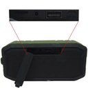 Ver imagem 4 de Caixa Som Amplificada Portátil Bluetooth Prova D´Água Mp3 Fm USB SD Aux Bateria M86Bt Verde/