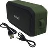Caixa Som Amplificada Portátil Bluetooth Prova D´Água Mp3 Fm USB SD Aux Bateria M86Bt Verde/ - 6