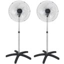 Ver imagem 1 de Kit 2 Ventilador Coluna 60cm Bivolt 200W Industrial Turbo Turbão 3 Pás 120 Fios Gf Vitalex Preto