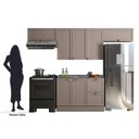 Ver imagem 4 de Cozinha Modulada 4 Peças 7 Portas 2 Gavetas com Balcão sem Tampo para Pia Unna