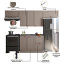 Ver imagem 6 de Cozinha Modulada 4 Peças 7 Portas 2 Gavetas com Balcão sem Tampo para Pia Unna