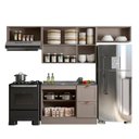 Ver imagem 5 de Cozinha Modulada 4 Peças 7 Portas 2 Gavetas com Balcão sem Tampo para Pia Unna