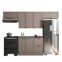 Ver imagem 2 de Cozinha Modulada 4 Peças 7 Portas 2 Gavetas com Balcão sem Tampo para Pia Unna