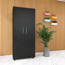 Armário para Lavanderia 2 Portas Multiuso Área Serviço ClickForte Armário Lavanderia Preto - 19
