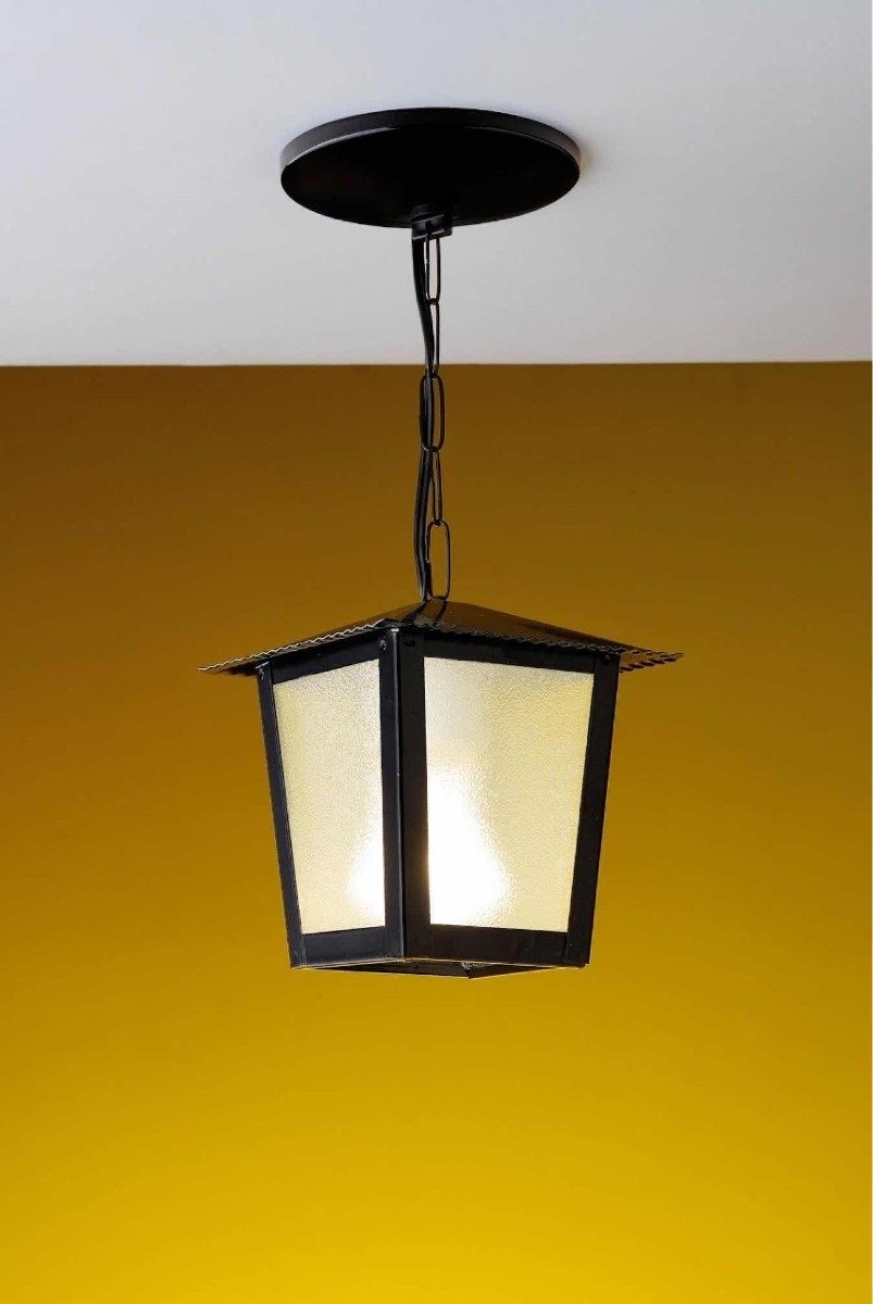 Kit C/ 2 Luminárias Pendente Colonial Quadrado Preto MadeiraMadeira