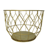 Cesto de Metal Dourado - 1