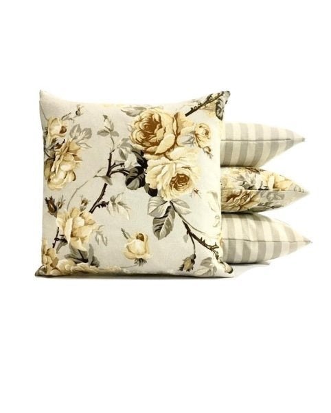 Capa de Almofada Impermeavel 40x40 Floral Clarinho Area Externa - 2