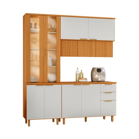 Conjunto de Cozinha Bari Modulado com 12 Portas e 2 Gavetas