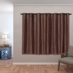 Cortina Blackout PVC com Tecido Voil xadrez 2,00M x 1,40M - 2