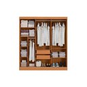 Ver imagem 3 de Guarda Roupa Casal 3 Portas de Correr e 2 Gavetas R589 Canela - Kappesberg