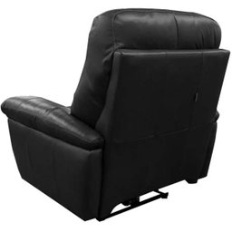 Poltrona do Papai Reclinável Elétrica Armênia Power Touch Couro Preto - Gran Belo - 9