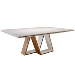 Mesa de Jantar Retangular Madeira Maciça - Phoenix-2,0 x 1,0 metros - Requinte Salas - 1