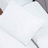 Jogo de Lençol Casal Queen Soft 3 Peças Cama Fronha e Lençol Elástico 100% Poliéster 180 Fios Branco - 3