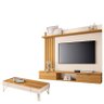 Painel para Tv Suspenso Lets com Mesa de Centro Cadenza Cinamomo Off White – Hb Móveis - 1