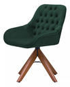 Ver imagem 1 de Poltrona Decorativa Alice Suede Capitone Pe Palito Unidecor Verde
