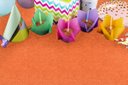 Ver imagem 5 de Carpete para Forração Quarto Infantil Forro Festa Venda M² Laranja