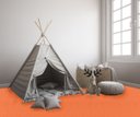 Ver imagem 2 de Carpete para Forração Quarto Infantil Forro Festa Venda M² Laranja