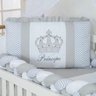 Kit Berço Trança 11 peças Coroa Cinza - 2