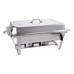 Rechaud Rm Retangular em Aço Inox Banho com 4 Cubas e Fogareiro 11 L Buffet - 2