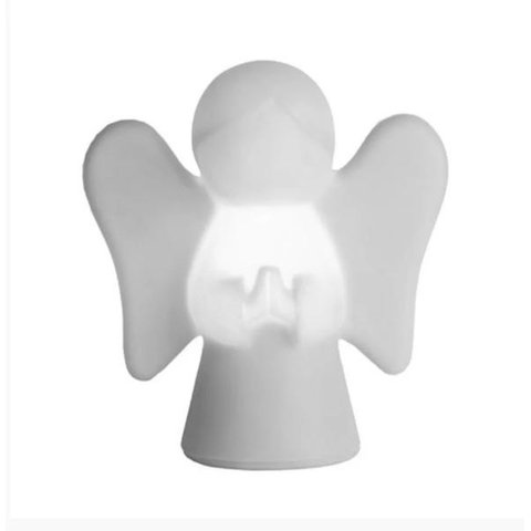 Luminária Abajur Anjinho da Guarda Branco Bivolt