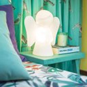 Ver imagem 5 de Luminária Abajur Anjinho da Guarda Branco Bivolt