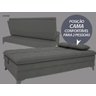 Sofá-Cama Casal Aurora 1,87M Velosuede - NetSofás - 6