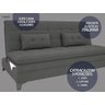 Sofá-Cama Casal Aurora 1,87M Velosuede - NetSofás - 4