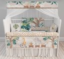Ver imagem 1 de Kit Berço Enxoval de Bebê Safari Folhas Verde