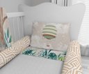 Ver imagem 4 de Kit Berço Enxoval de Bebê Safari Folhas Verde